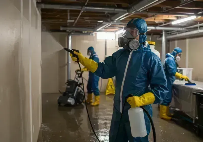 Basement Sanitization and Antimicrobial Treatment process in Ford City, CA