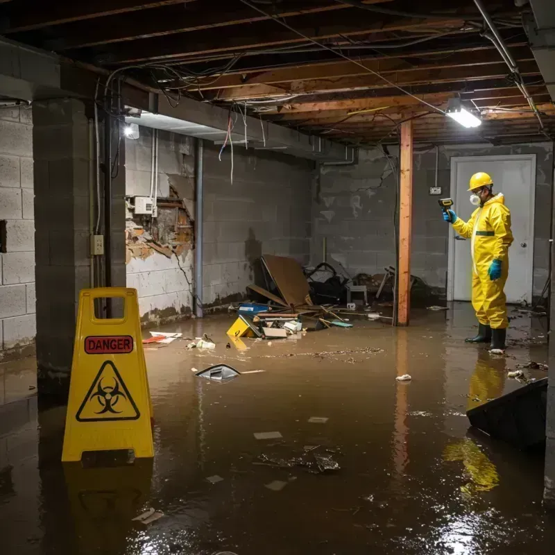 Flooded Basement Electrical Hazard in Ford City, CA Property